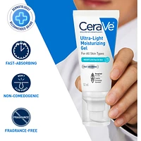 Ultra-Light Moisturizing Gel | Lightweight Face Moisturizer with Ceramides, Niacinamide, Hyaluronic Acid | Fragrance-Free