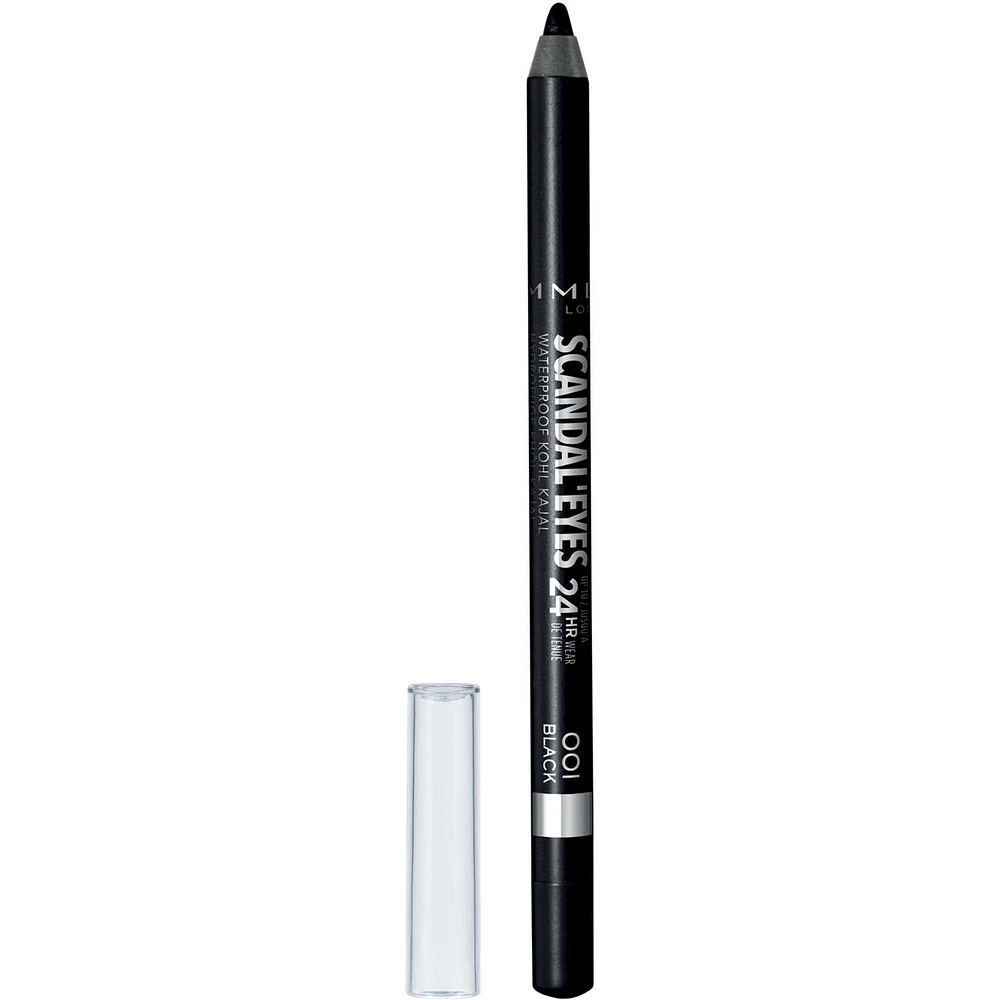 Scandaleyes Waterproof Kohl Kajal Liner, soft and blendable formula, intense colour, smudge-proof long wear