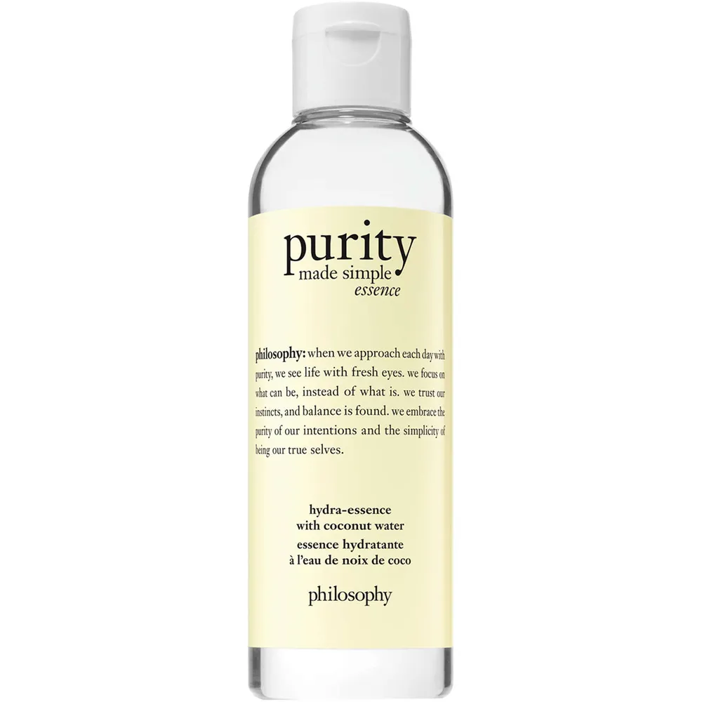 purity hydra-essence with natural coconut water, pre-moisturizing base