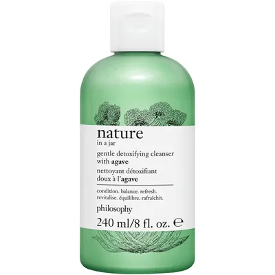 nature in a jar gentle detoxifying cleanser with agave