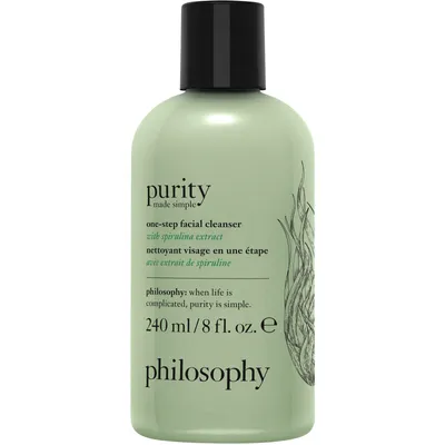 purity made simple one-step facial cleanser with spirulina extract