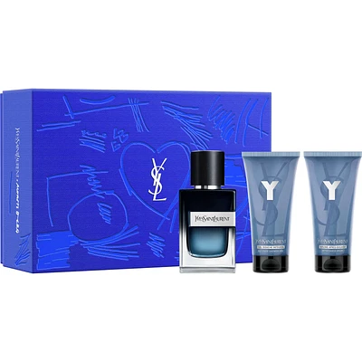 Father's Day Gift Set: Y Eau De Parfum, Shower Gel & After Shave Balm