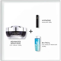 Advanced Génifique Eye Cream with Hyaluronic Acid, Hypnôse Volumizing Mascara & Bi Facil Makeup Remover Set