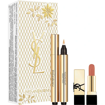 Touche Éclat & Mini Rouge Pur Couture Lipstick Holiday Gift Set