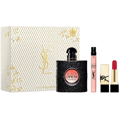 Black Opium Eau de Parfum & Mini Rouge Pur Couture Lipstick Holiday Gift Set