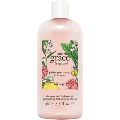 amazing grace bergamot shampoo, bath & shower gel