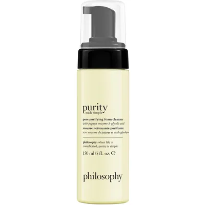 purity made simple pore-purifying foaming cleanser