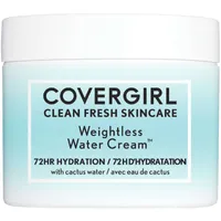 Clean Fresh Skincare Weightless Water Cream™ face moisturizer with Cactus Water & Hyaluronic Acid, 72HR Hydration, 100% Vegan & Cruelty-Free