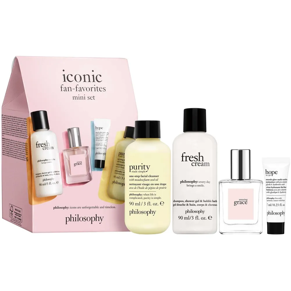 4-piece mini set
philosophy iconic fan-favorites mini set