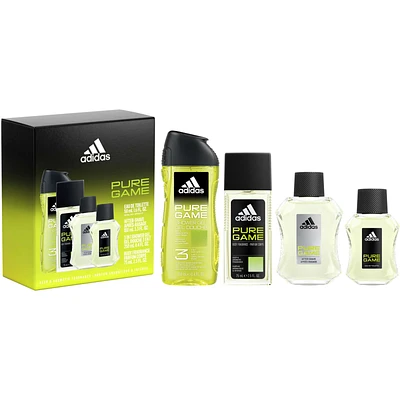 Pure Game giftset, an Eau de Toilette, After Shave, Deo Natural Spray and Body Wash