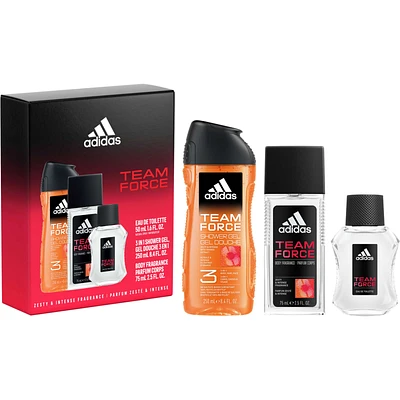 Team Force giftset, Eau de Toilette, Shower Gel & Deo Natural Spray