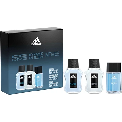 Dynamic Pulse Eau de Toilette, Ice Dive Eau de Toilette & Moves Eau de Toilette Gift Set for Men