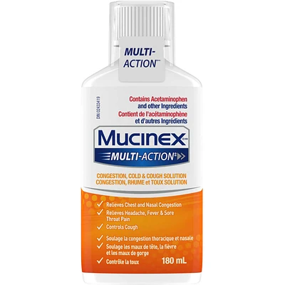 Multi-Action® Congestion, Cold & Cough Solution