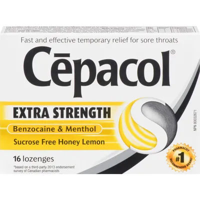 Cepacol® Extra Strength Sucrose Free Honey Lemon Value Pack, Sore Throat Lozenges