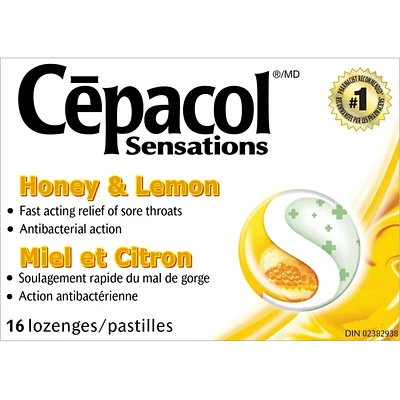 Cepacol® Extra Strength Sucrose Free Honey Lemon Value Pack, Sore Throat Lozenges