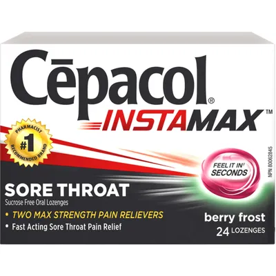 Cepacol® Instamax Berry Frost, Sore Throat Lozenges, 24 ct
