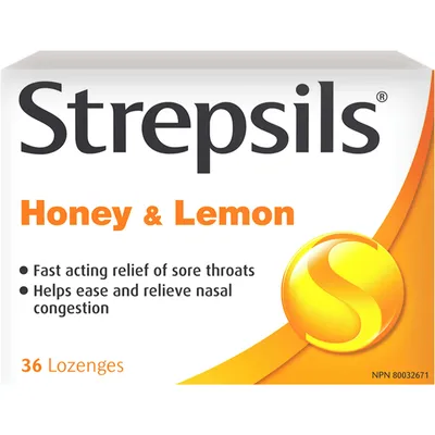 Strepsils® Honey & Lemon, 36 ct