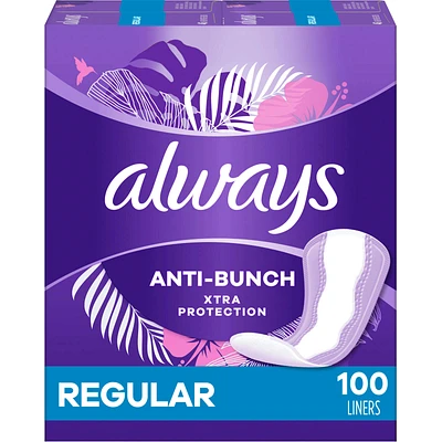 Anti-Bunch Xtra Protection Daily Liners Regular Unscented