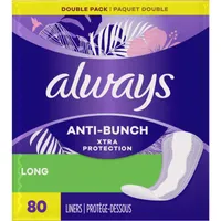 Always Anti-Bunch Xtra Protection Daily Liners Long Unscented, Anti Bunch Helps You Feel Comfortable