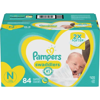 Pampers Swaddlers Newborn Diapers Size N 84 Count