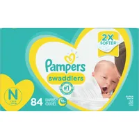 Pampers Swaddlers Newborn Diapers Size N 84 Count