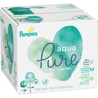 Aqua Pure Sensitive Baby Wipes 6X Pop-Top 336 Count