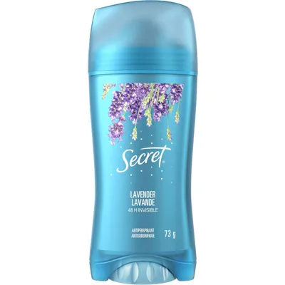 Secret Invisible Solid Antiperspirant and Deodorant, Lavender Scent, 73 grams