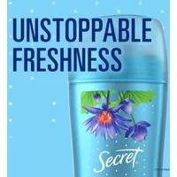 Secret Invisible Solid Antiperspirant and Deodorant, Waterlily Scent, 73 grams