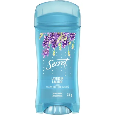 Secret Clear Gel Antiperspirant and Deodorant, Lavender Scent, 73 grams