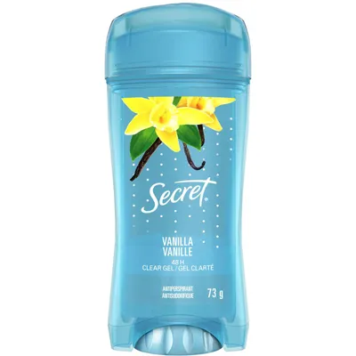 Secret Clear Gel Antiperspirant and Deodorant, Vanilla Scent, 73 grams