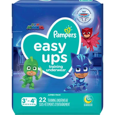 Pampers Easy Ups Training Underwear Boys Size 5 3T-4T Count