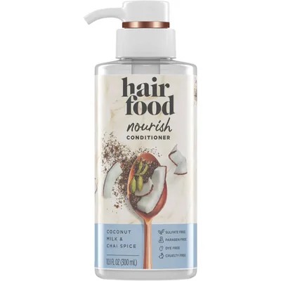 Hair Food Coconut & Chai Spice Sulfate Free Conditioner, 300 mL, Dye Free Nourishment