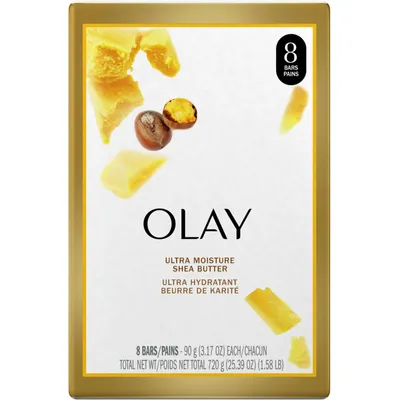 Olay Ultra Moisture with Shea Butter Beauty Bar 90 g, 8 count