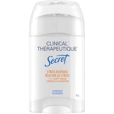 Secret Clinical Antiperspirant and Deodorant Soft Solid, Stress Response, 45g