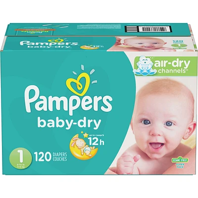 Pampers Baby-Dry Diapers Size Count