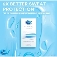 Secret Clinical Antiperspirant and Deodorant Invisible Solid, Completely Clean, 45g