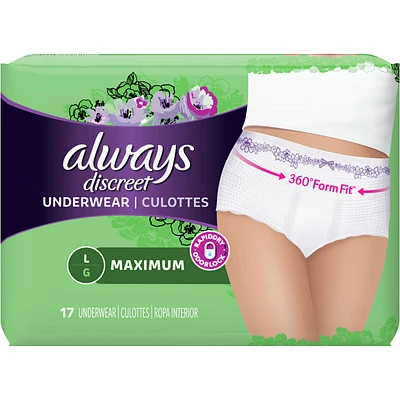 Discreet, Postpartum Incontinence Underwear, Maximum