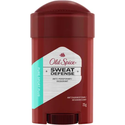 Old Spice Hardest Working Pure Sport Plus Sweat Defense Invisible Solid Anti-Perspirant & Deodorant for Men, 73 grams
