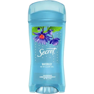 Secret Clear Gel Antiperspirant and Deodorant, Waterlily Scent, 73 grams