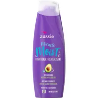 Aussie Paraben-Free Miracle Moist Conditioner w/ Avocado & Jojoba Oil For Dry Hair, 360 mL