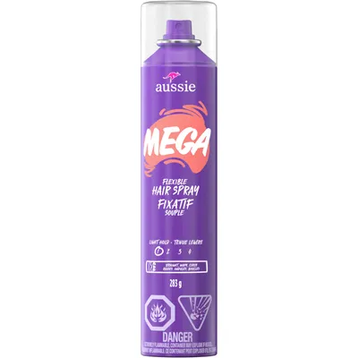 Mega Flexible Hair Spray for Curly Hair, Straight Hair, and Wavy Hair