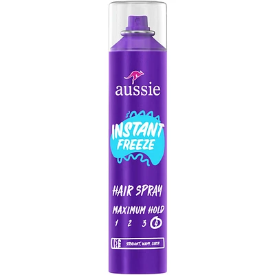Instant Freeze Hair Spray for Curly Hair, Straight Hair, and Wavy Hair