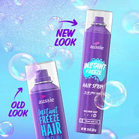 Instant Freeze Hair Spray for Curly Hair, Straight Hair, and Wavy Hair