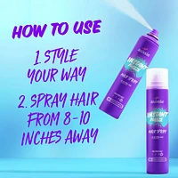 Instant Freeze Hair Spray for Curly Hair, Straight Hair, and Wavy Hair