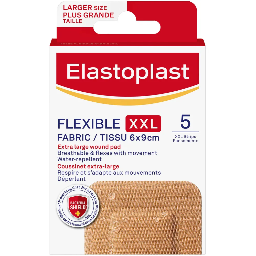 Elastoplast Flexible Fabric XXL Adhesive Bandages