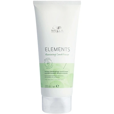 Wella Professionals Elements Gentle Renewing Conditioner - Gentle Silicone Free Instant Detangling Conditioner For All Hair Types 200ml