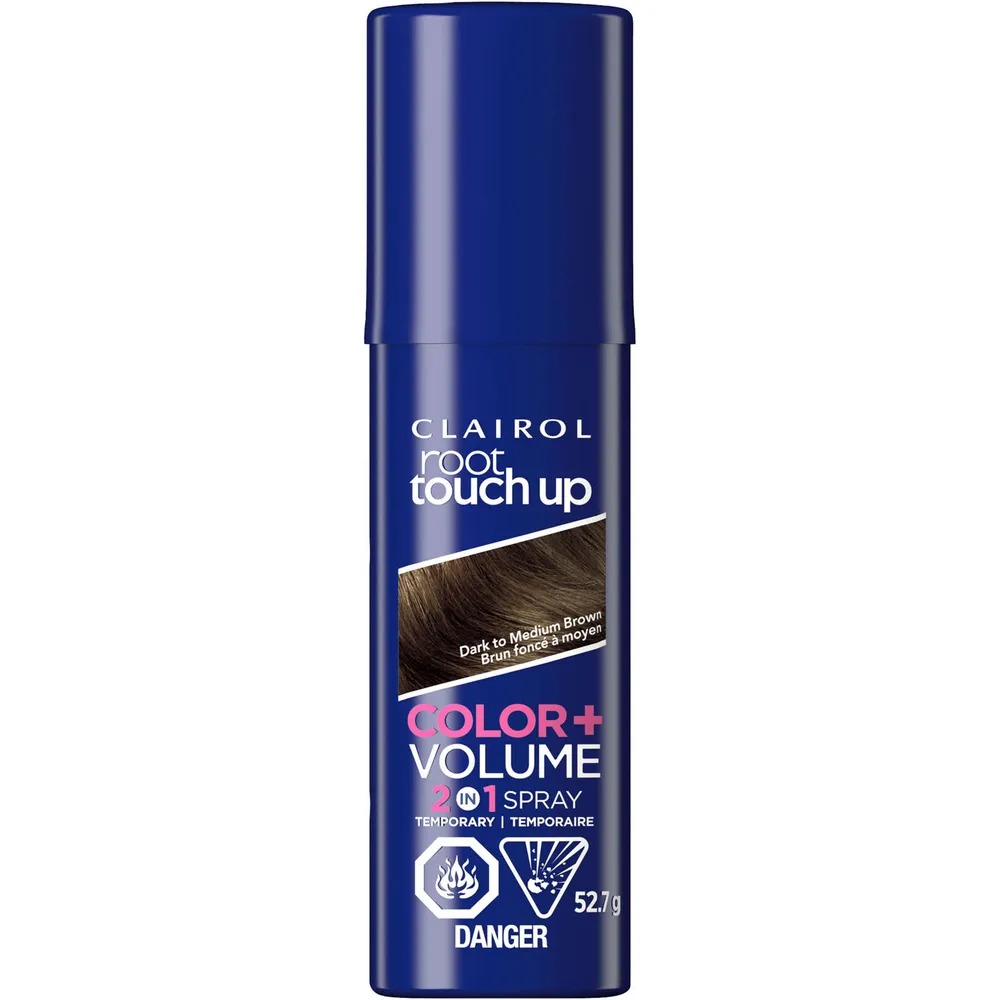 Root Touch-Up Temporary Spray 2in1: 100% gray coverage and volume boost