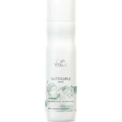 Wella Professionals Nutricurls Shampoo for Waves, Formulated with Nourish-In Complex, Nourish and Define Waves, Formulated Without Sulfates