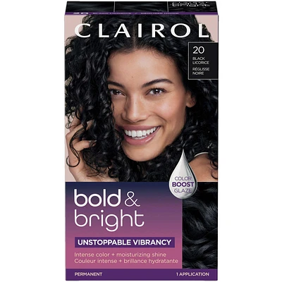 Bold & Bright, Permanent Hair Dye, Intense Color + Moisturizing Shine