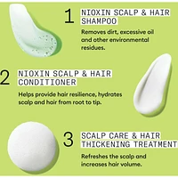 Scalp + Hair Thickening System 2 - Hair Thickening System for C Hair with Progressed Thinning - Includes Shampoo 300ml, Conditioner 300ml and Scalp Treatment 100ml